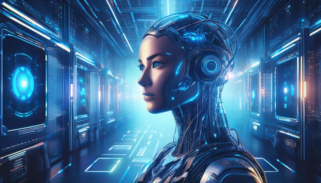 AI: A Catalyst for Human Progress 4 Firefly Artificial intelligence and robots at the future digital futuristic technology 16473